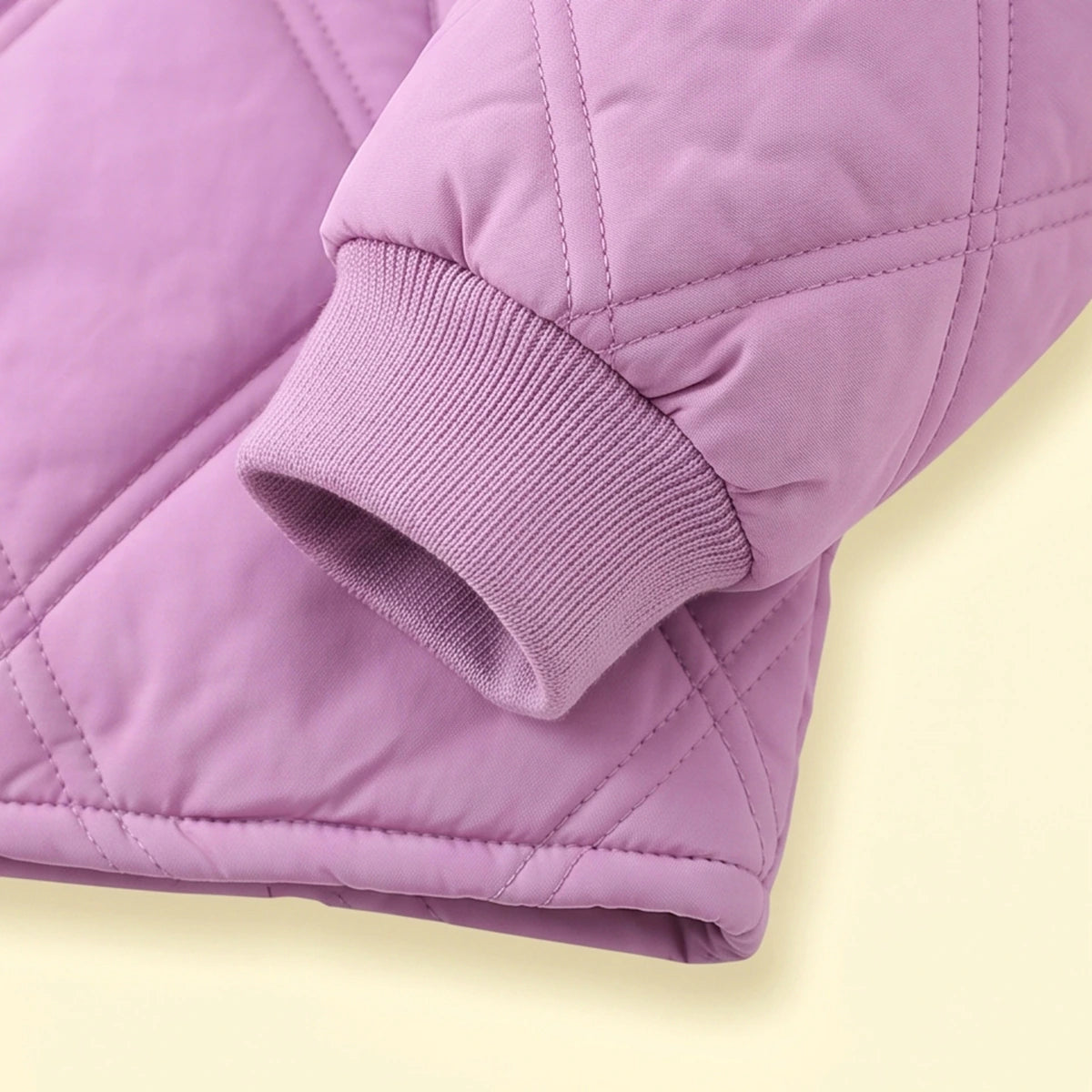 Girls Purple Long Sleeve Quilted Jacket Coats & Jackets