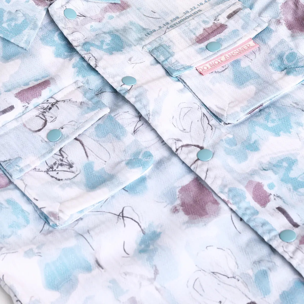 Boys Blue Abstract Printed Shirt With Shorts & T-Shirt Sets Sets