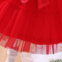 Girls Red Sequined Fit & Flare Party Wear Dress Party Dresses