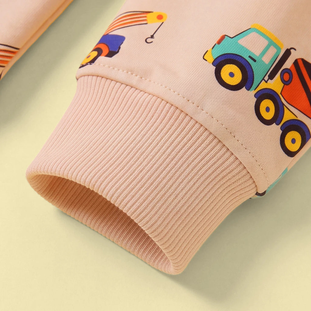 Boys Apricot Graphic Long Sleeve Sweatshirt Sweatshirts & Hoodies