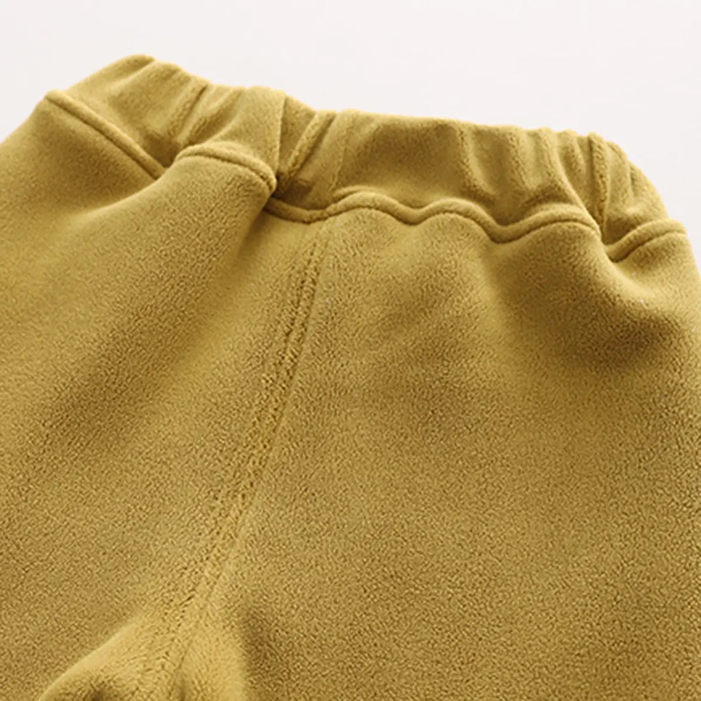 Boys Yellow Self-Design Regular Sweatshirt With Pants Sets 2 pc. Sets