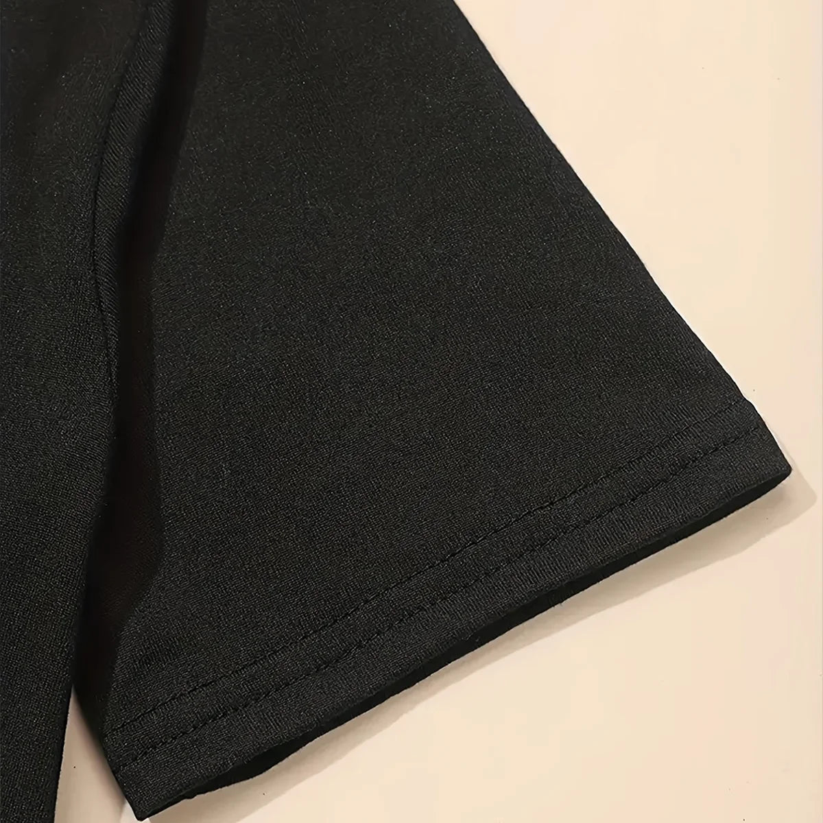 Girls Black Graphic Short Sleeve T-Shirt Dress Casual Dresses