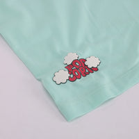 Boys Green Popcorn Graphic Polo T-shirt With Drawstring Shorts Sets Sets