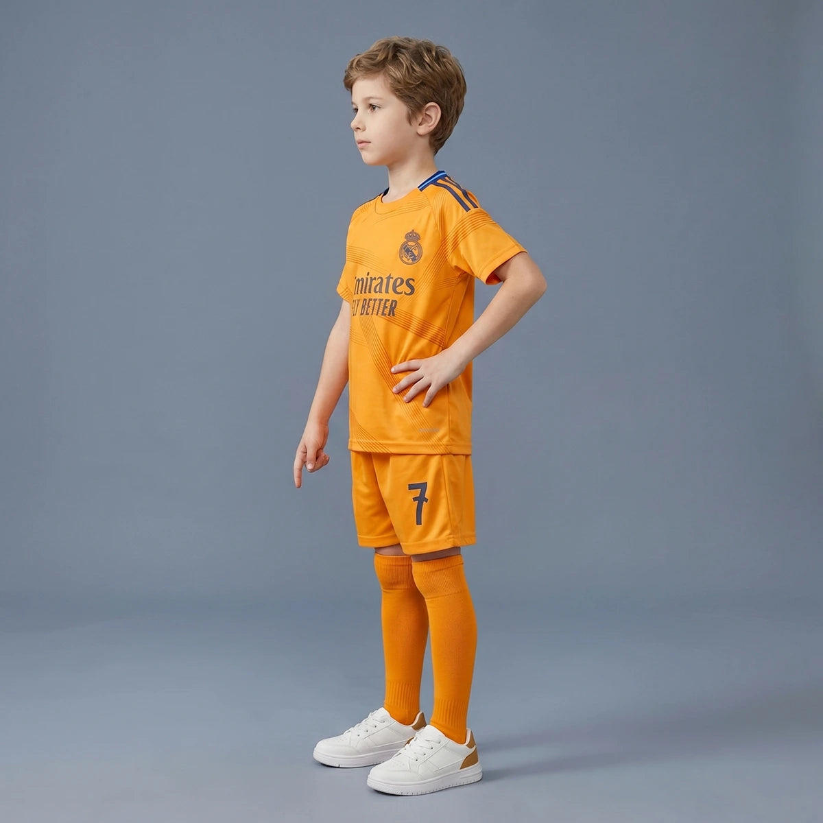 Boys Orange Short Sleeve Typography Print T-Shirt With Shorts Sets 2 pc. Sets
