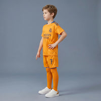 Boys Orange Short Sleeve Typography Print T-Shirt With Shorts Sets 2 pc. Sets
