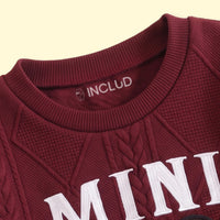 Boys Brown Embroidered Sweatshirt With Pants Sets 2 pc. Sets