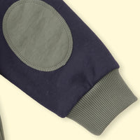 Boys Olive Green Typographic Long Sleeve Hoodie Sweatshirts & Hoodies