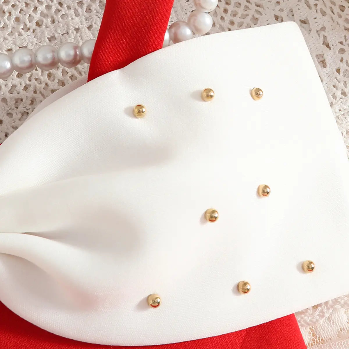 Girls Red Sleeveless Fit & Flare Party Wear Dress With Elegant Bow Detail Party Dresses