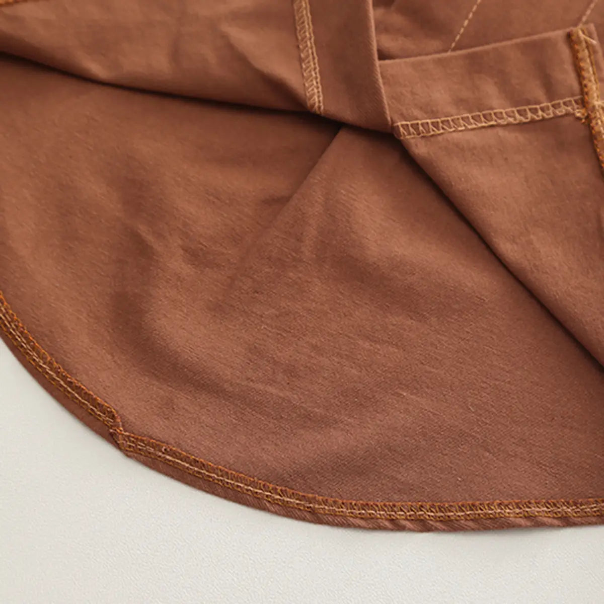 Boys Brown Long Sleeve Oversized Shirt With Pants Sets Sets