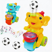 Kids Elephant Drummer Toy with Levitating Ball & Lights Trending Accessories