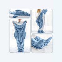 Baby Light Blue Hooded Shark-Shape Sleeping Bag Trending Accessories
