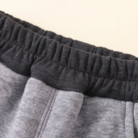 Boys Grey Embroidered Jogger Joggers