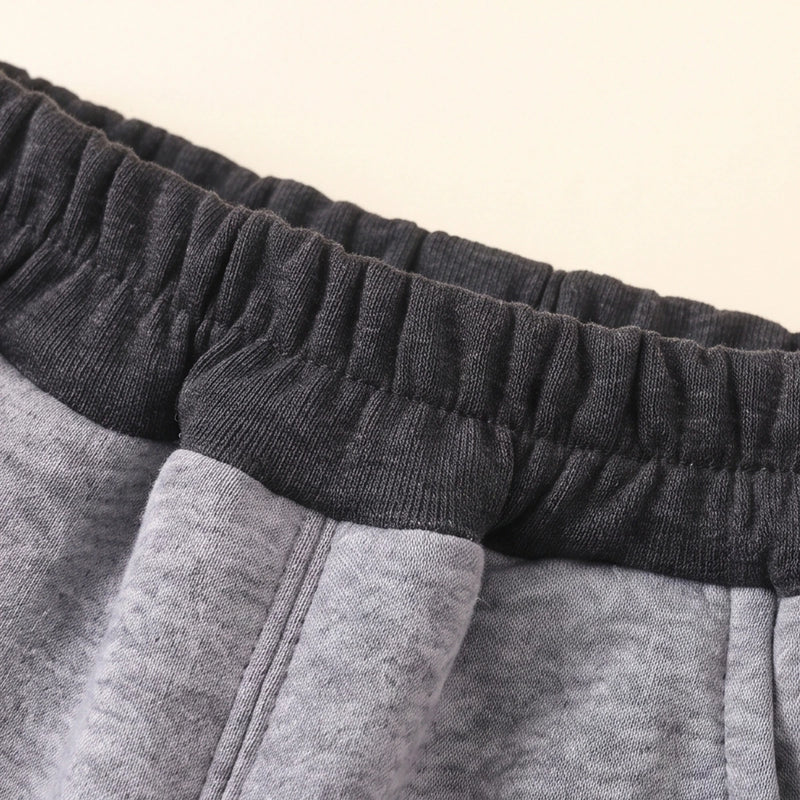 Boys Grey Embroidered Jogger Joggers