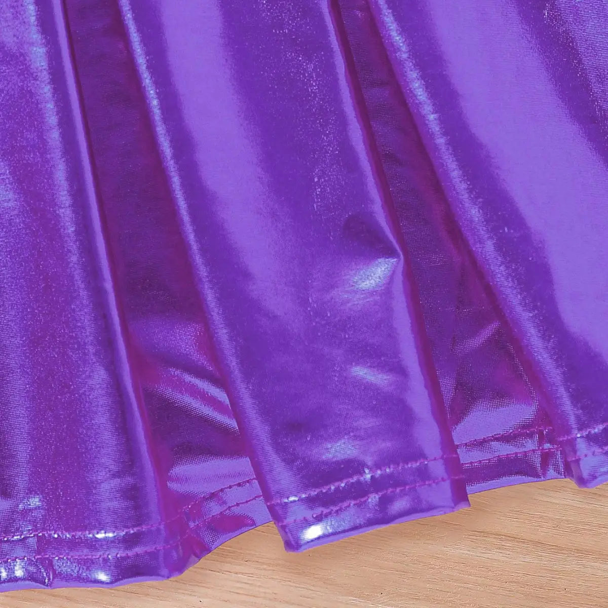 Girls Purple Graphics Sleeveless Top With Pleated Skirt Set Sets