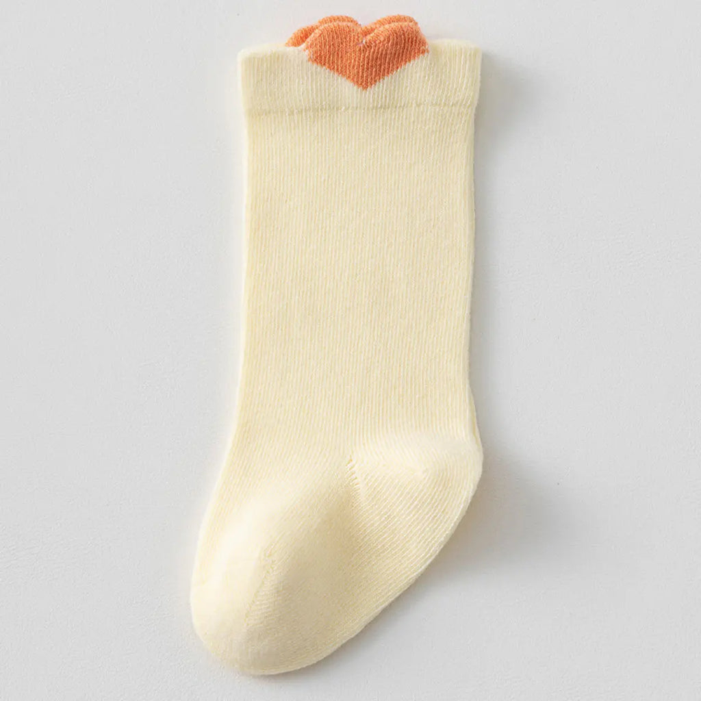Pack of 3 Girls Multicolour Heart Design Ankle Length Socks Socks