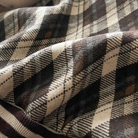 Boys Khaki Checked Regular Sweatshirt With Trouser Sets 2 pc. Sets