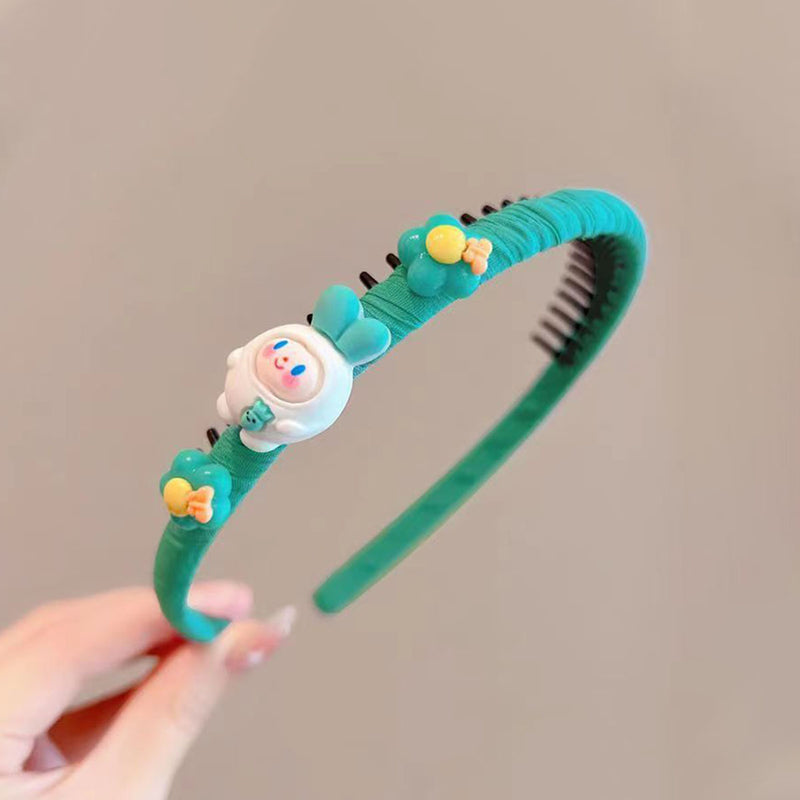 Girls Green Cute Cartoon Graphic Headband Trending Accessories