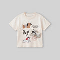 Boys Cream Animal Graphic Short Sleeve T-Shirt Tshirts Cream 1-2 Y