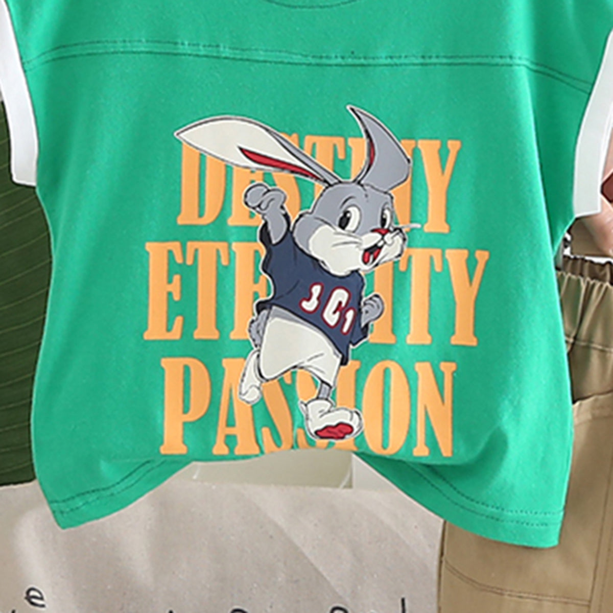 Boys Green Graphic Extended Shoulder T-Shirt With Shorts Set 2 pc. Sets
