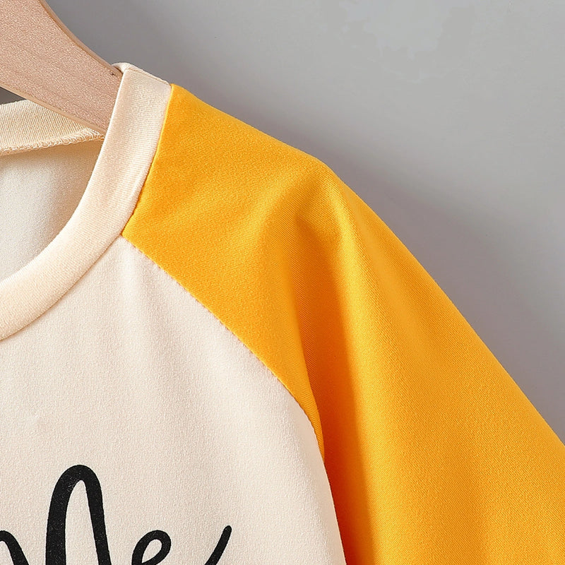 Boys Multicolor Typographic Print Raglan Sleeves T-Shirt Tshirts