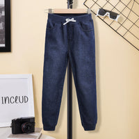 Boys Blue Rib Waist Denim Pants Jeans Blue 8-9 Y