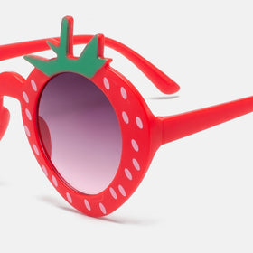 Girls Red Strawberry Shaped Sunglasses Sunglasses