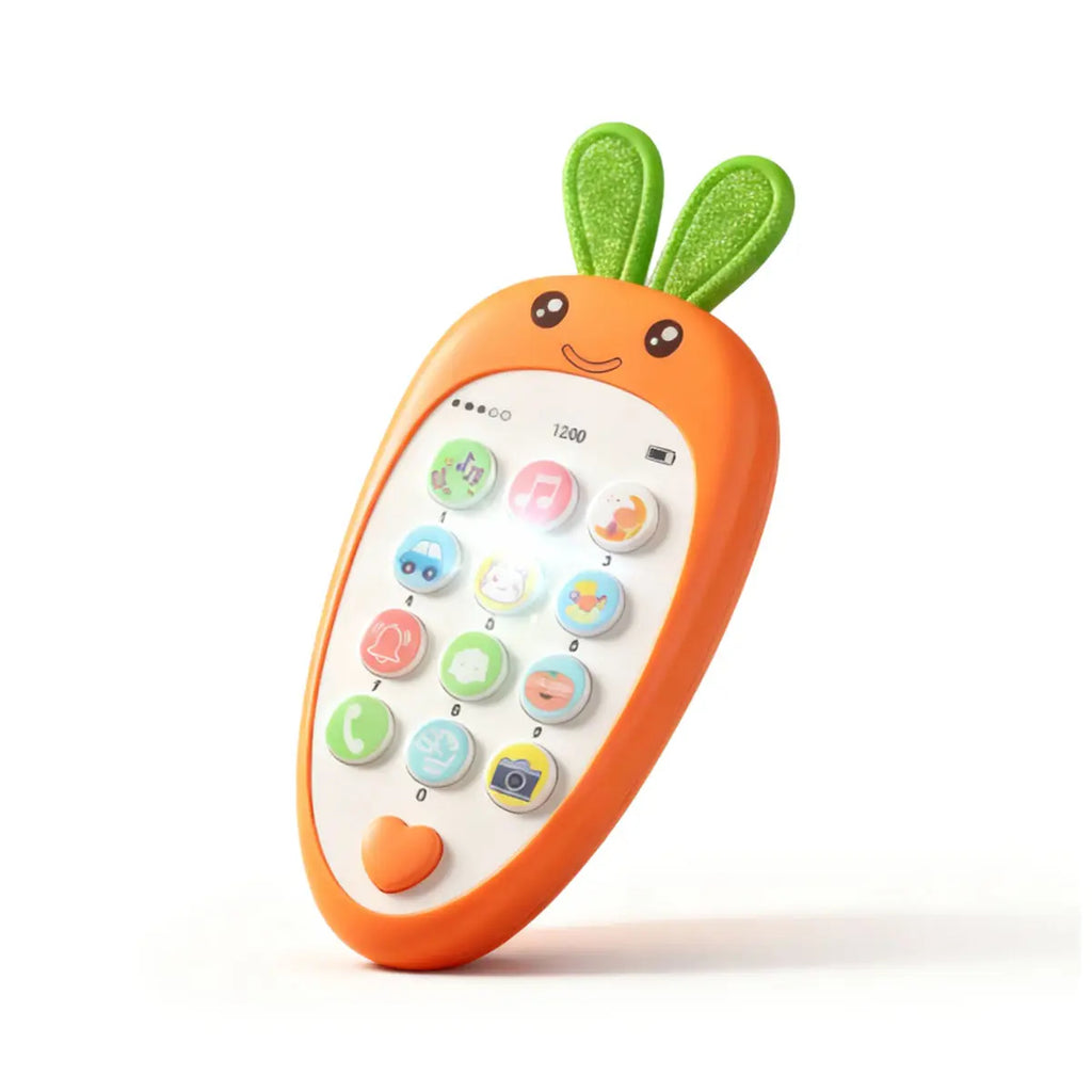 Kids Pink Carrot-Shape Musical Toy Phone Trending Accessories