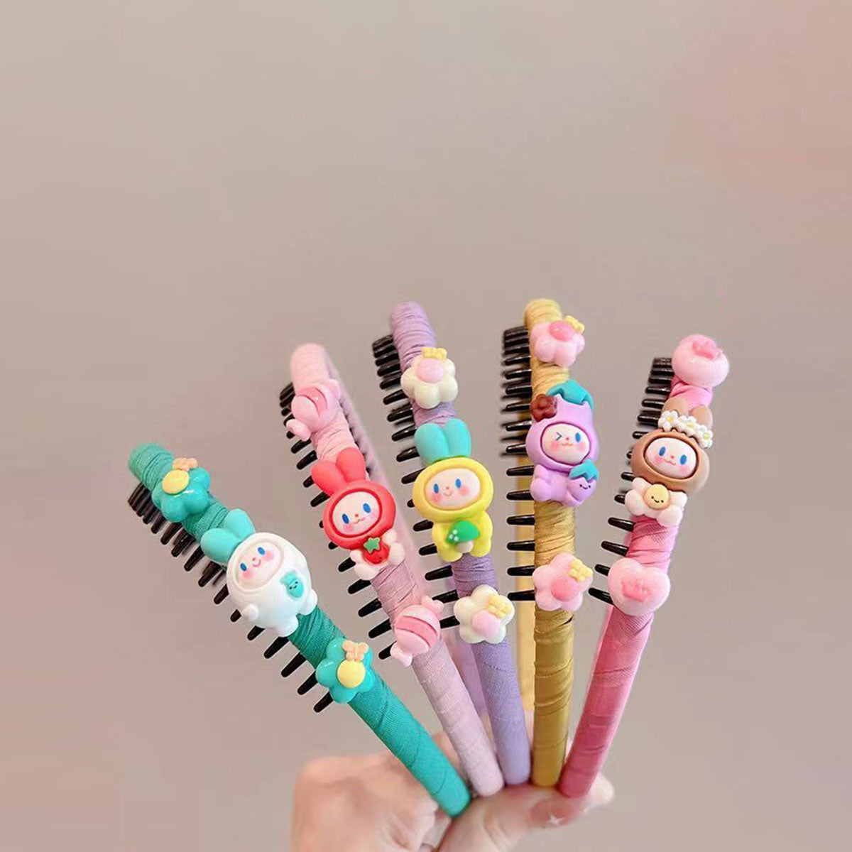 Girls Green Cute Cartoon Graphic Headband Trending Accessories
