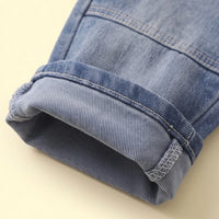 Boys Grey Typographic Hooded Jacket & T-Shirt With Denim Pants Sets Sets