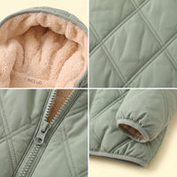 Boys Green Long Sleeve Hooded Puffer Jacket Coats & Jackets