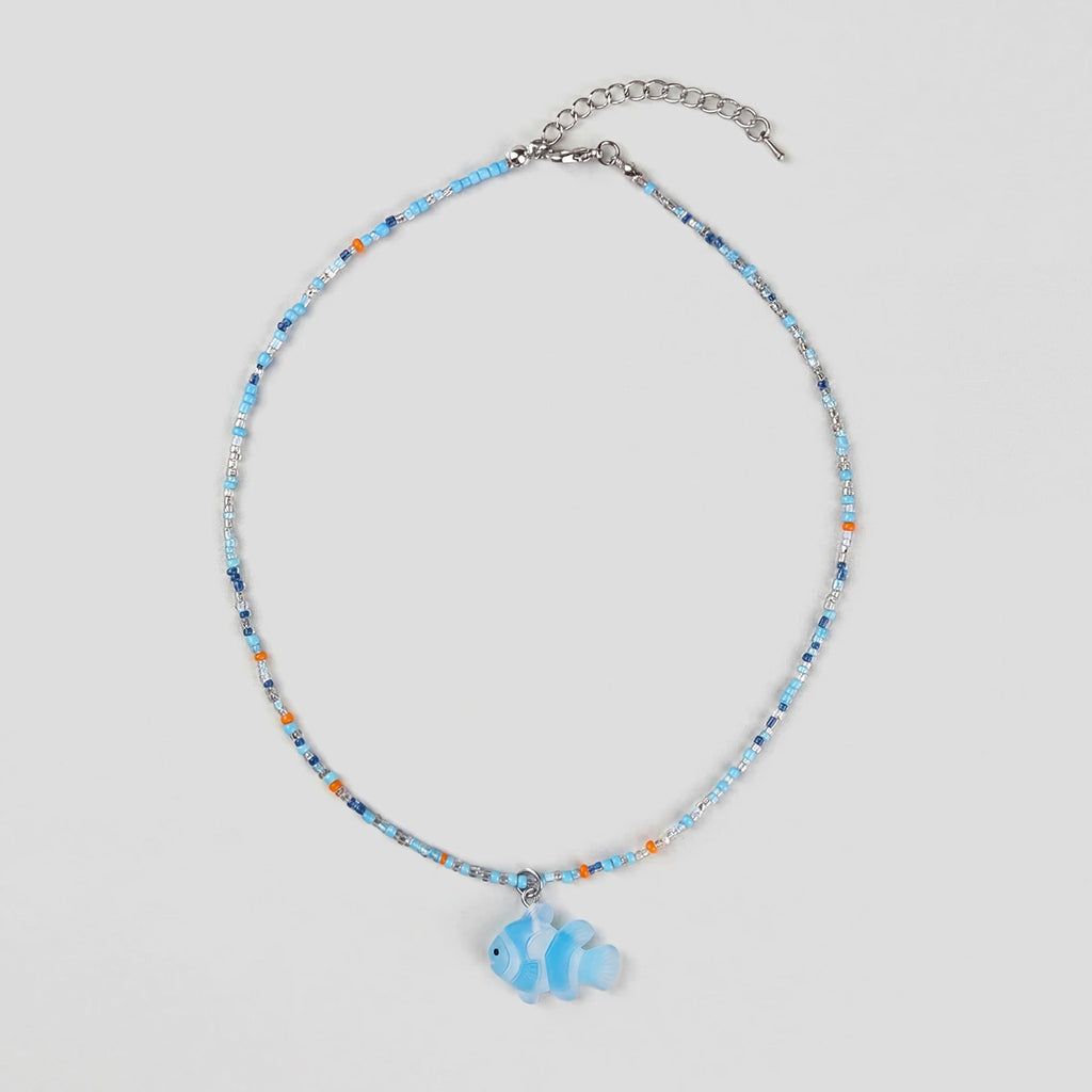 Pack Of 2 Girls Multicolour Sea Life Motif Beaded Necklace Sets Necklace and Chains