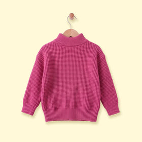 Girls Pink Applique Long Sleeve Sweater Sweaters & Cardigans
