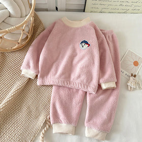 Girls Pink Long Sleeves T-Shirt With Jogger Co-ord Sets Sets