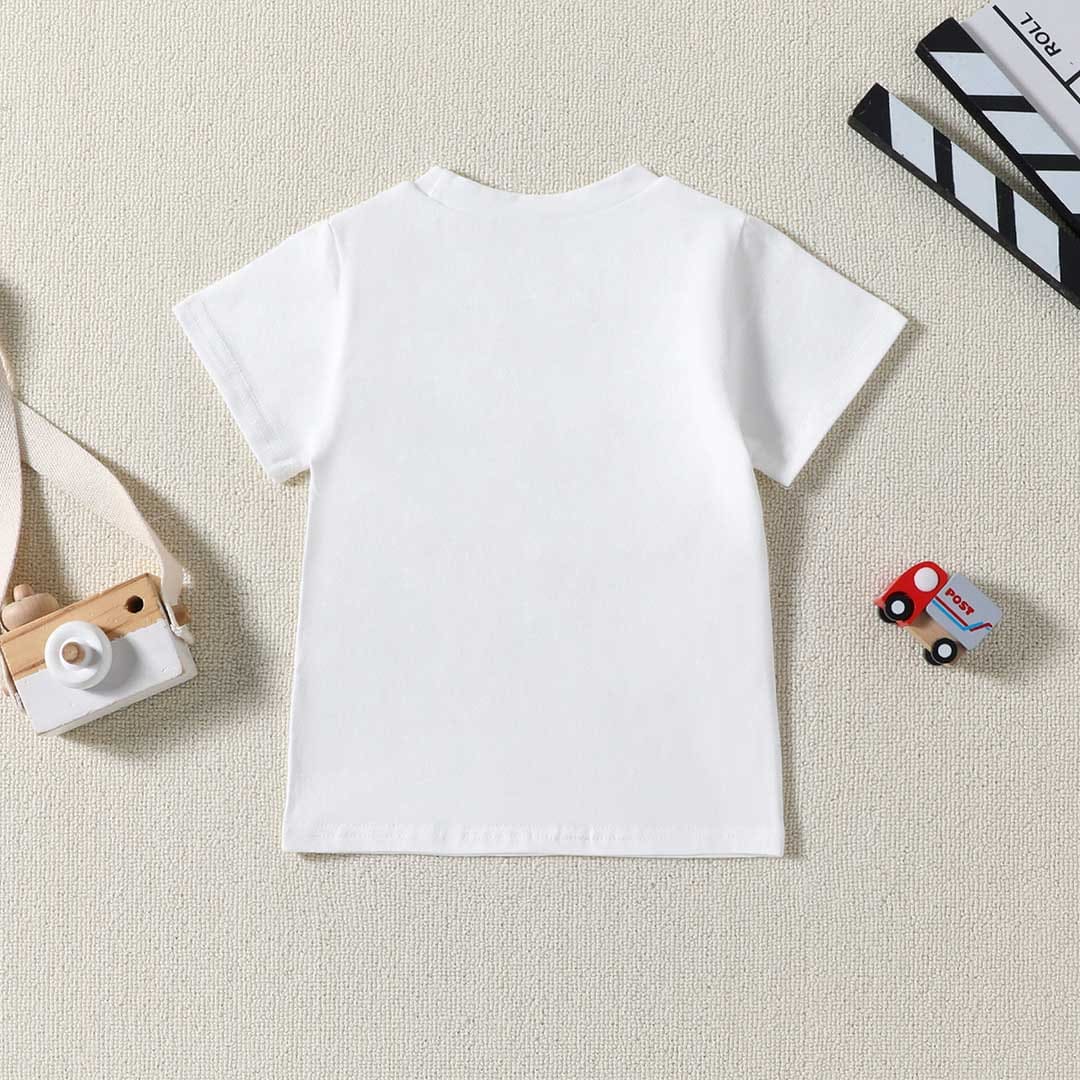 Boys Short Sleeve Alphabet Printed T-Shirt Tshirts   