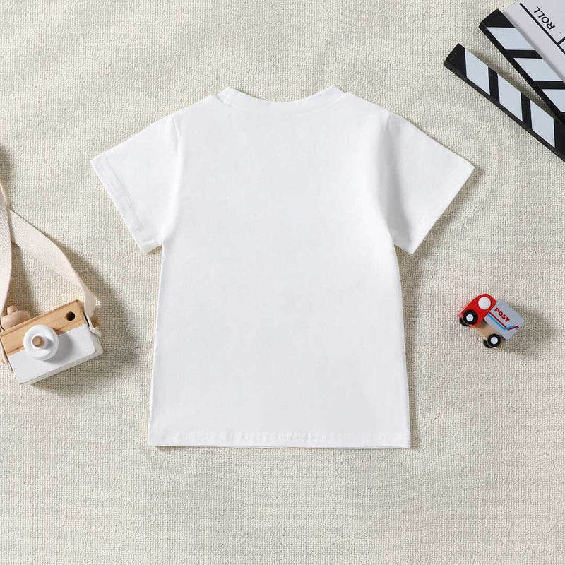 Boys Short Sleeve Alphabet Printed T-Shirt Tshirts   