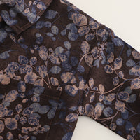 Boys Brown Long Sleeve Printed Shirt With Neck Tie And Pants Set 2 pc. Sets