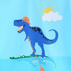 Boys Dinosaur Print Short Sleeves T-Shirt Tshirts   