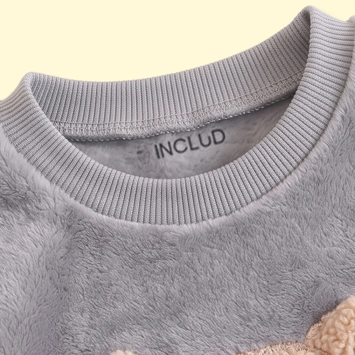 Boys Grey Teddy Applique Sweatshirt With Pants Sets 2 pc. Sets