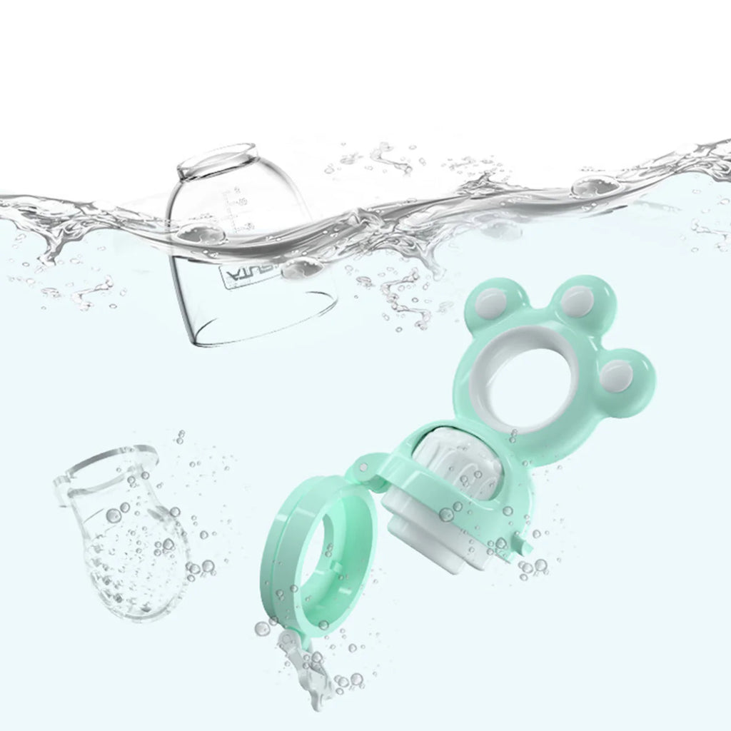Baby Sea Green Fruit & Vegetable Silicone Teether Stick Trending Accessories
