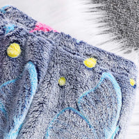 Girls Grey Self-Design Butterfly Patterns Hooded Fleece Sweatshirt With Pant Co-ord Sets 2 pc. Sets