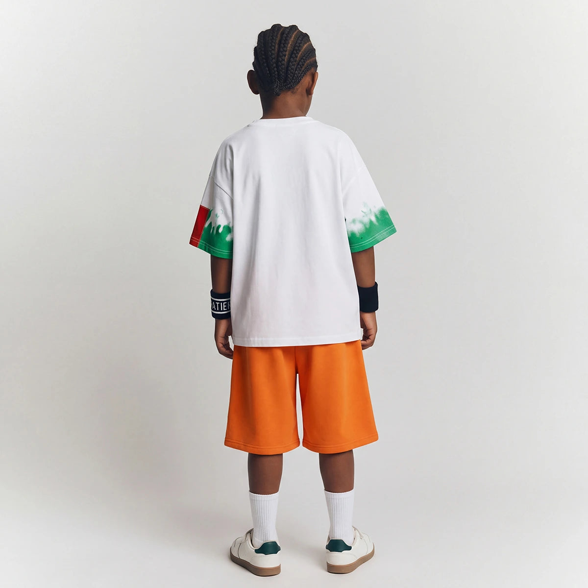 Boys Orange Graphic Short Sleeve T-Shirt With Shorts Sets 2 pc. Sets