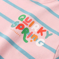 Girls Striped Short Sleeves T-Shirt Tshirts   