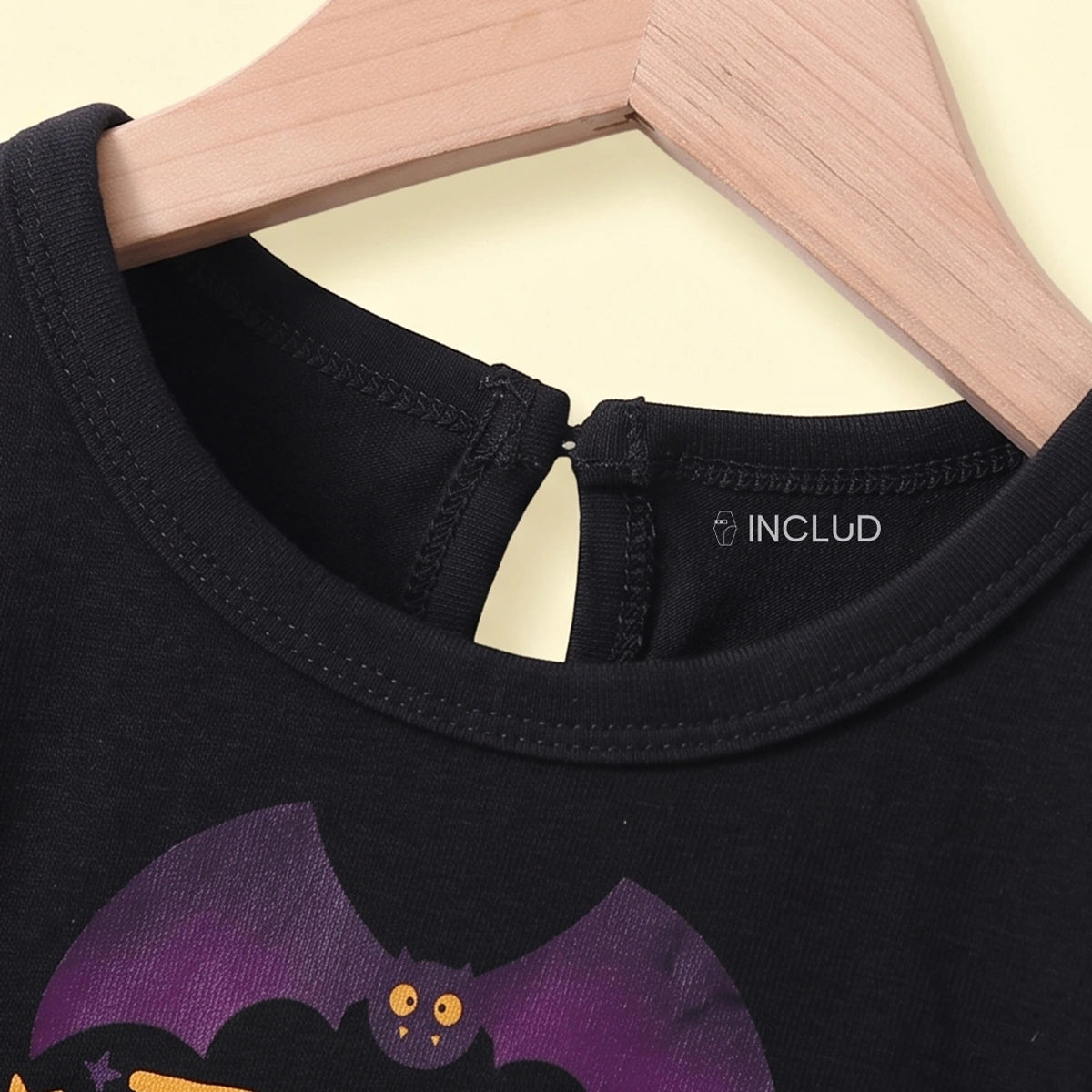 Girls Black Typography Long Sleeve Fit & Flare Dress Casual Dresses