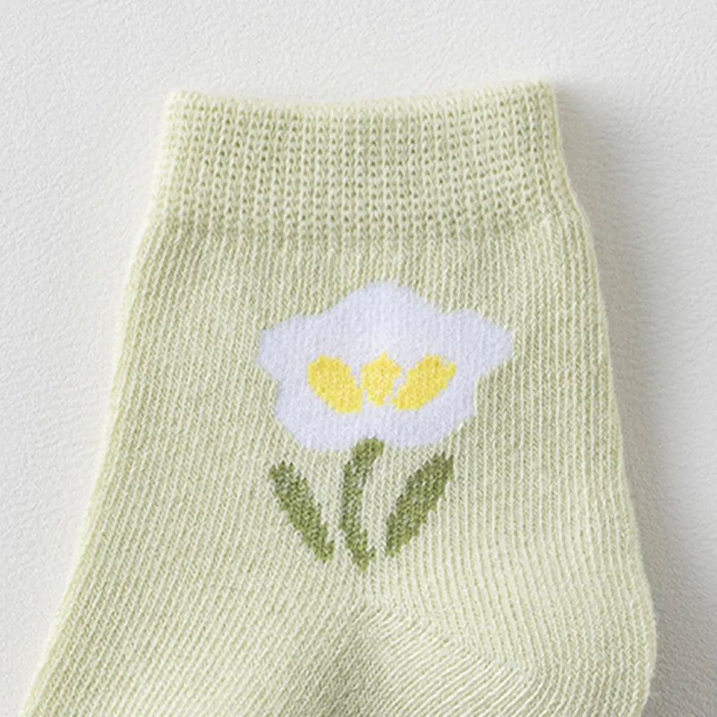 Pack of 3 Multicolour Floral Design Ankle Length Socks Socks