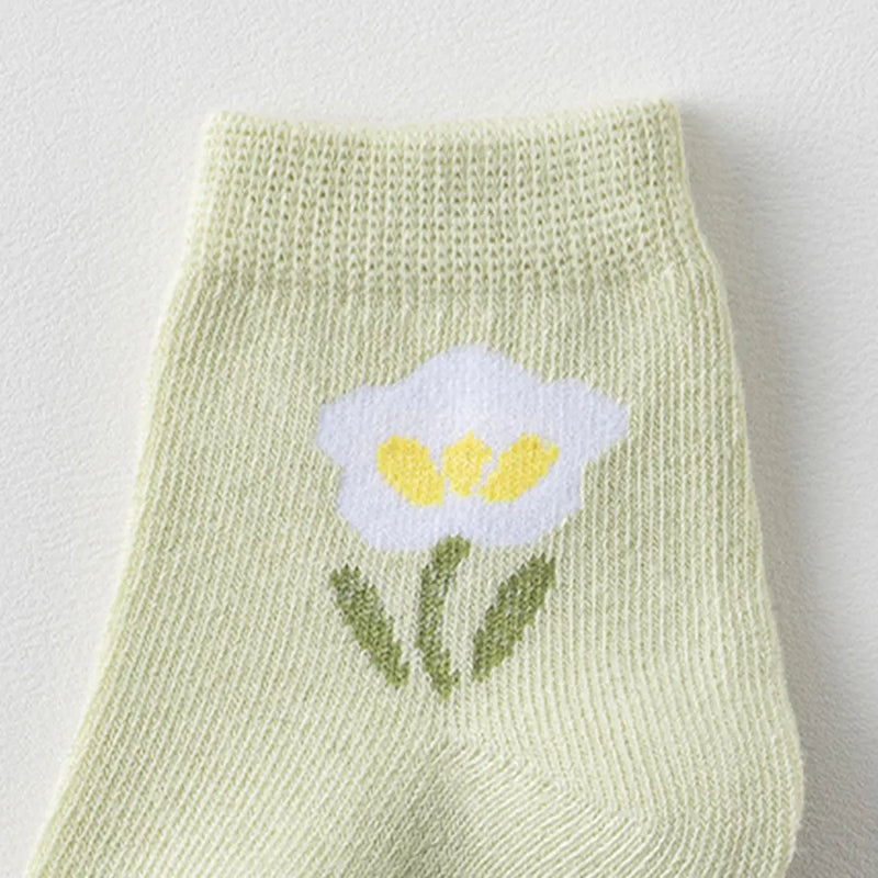 Pack of 3 Multicolour Floral Design Ankle Length Socks Socks