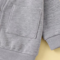 Boys Grey Bear Applique Raglan Sleeve Cardigan Sweaters & Cardigans
