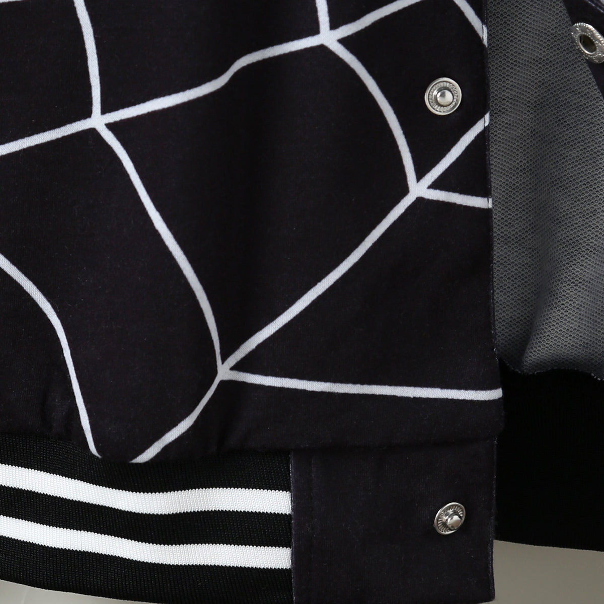 Boys Blue Spider Printed Varsity Jacket Coats & Jackets