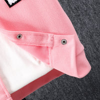 Boys Pink Hooded Shacket with Shorts Set Sets