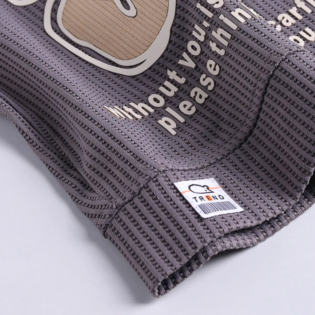 Boys Grey Typography Printed T-Shirt With Shorts Set Sets