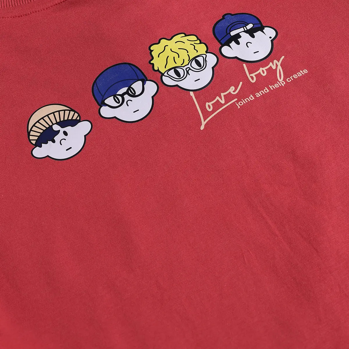 Boys Red Printed Short Sleeve T-Shirt With Elasticated Shorts Sets 2 pc. Sets